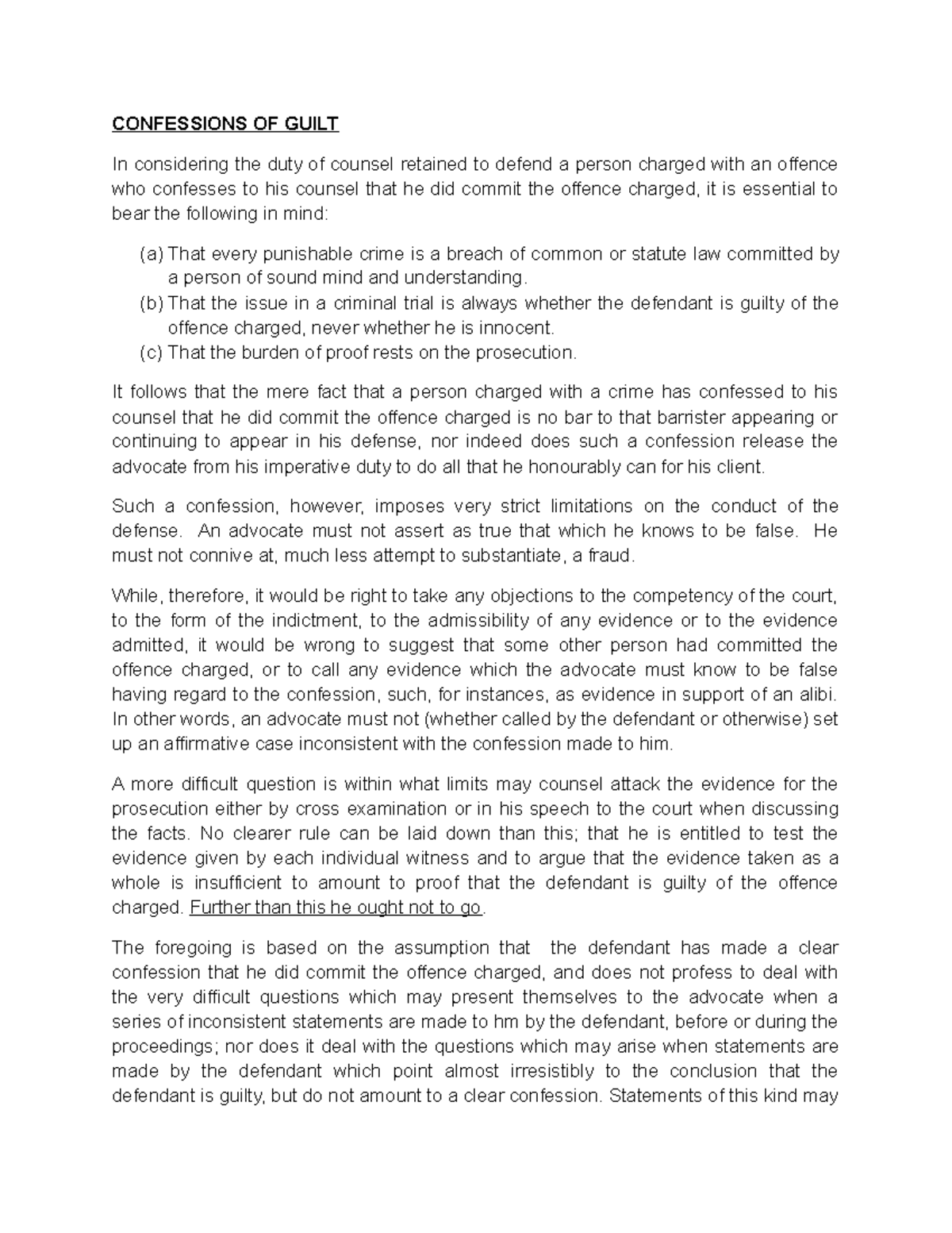 COMM 15 - informative notes - CONFESSIONS OF GUILT In considering the ...