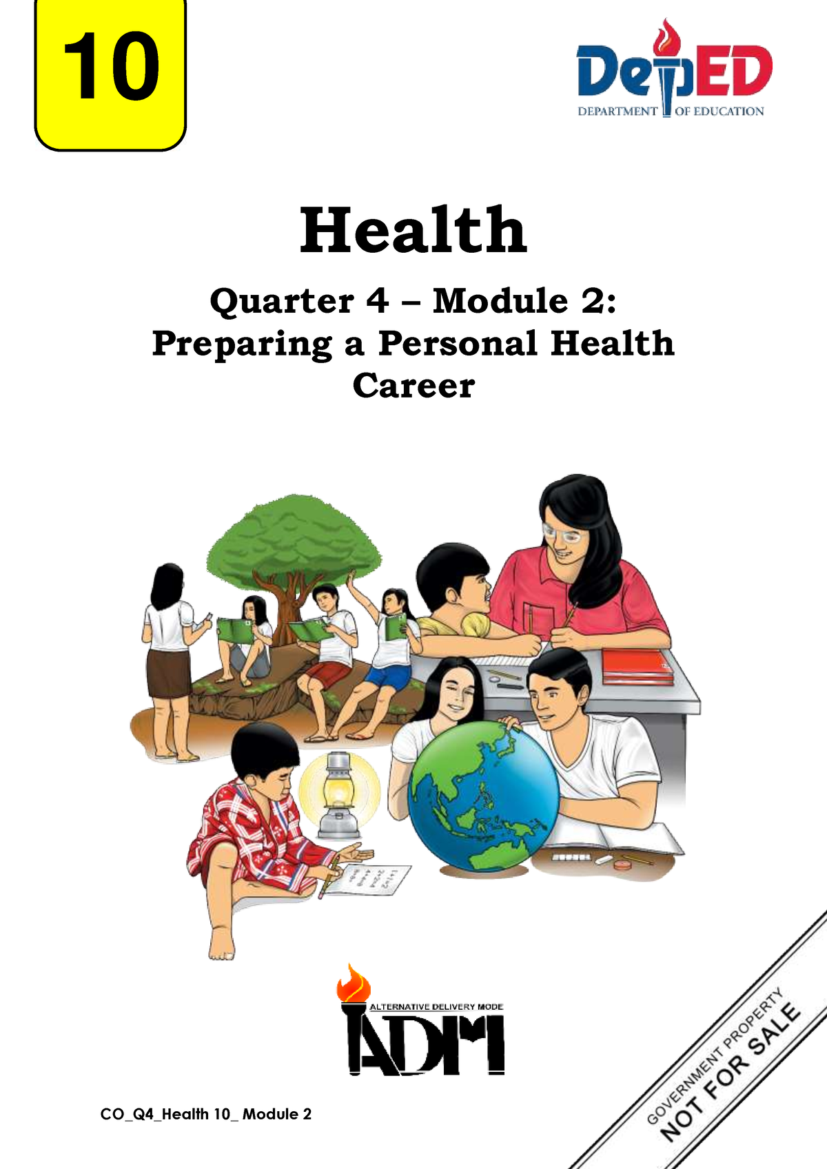 Health 10 Q4 W7 Module 2 CO Preparing APersonal Health Career - Health ...