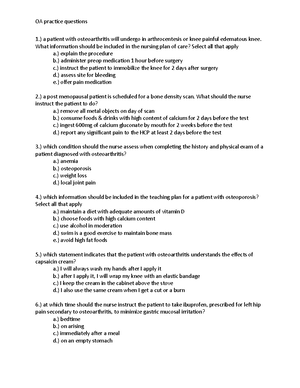 MS practice questions - 1.) the nurse is assessing a 48 year old ...
