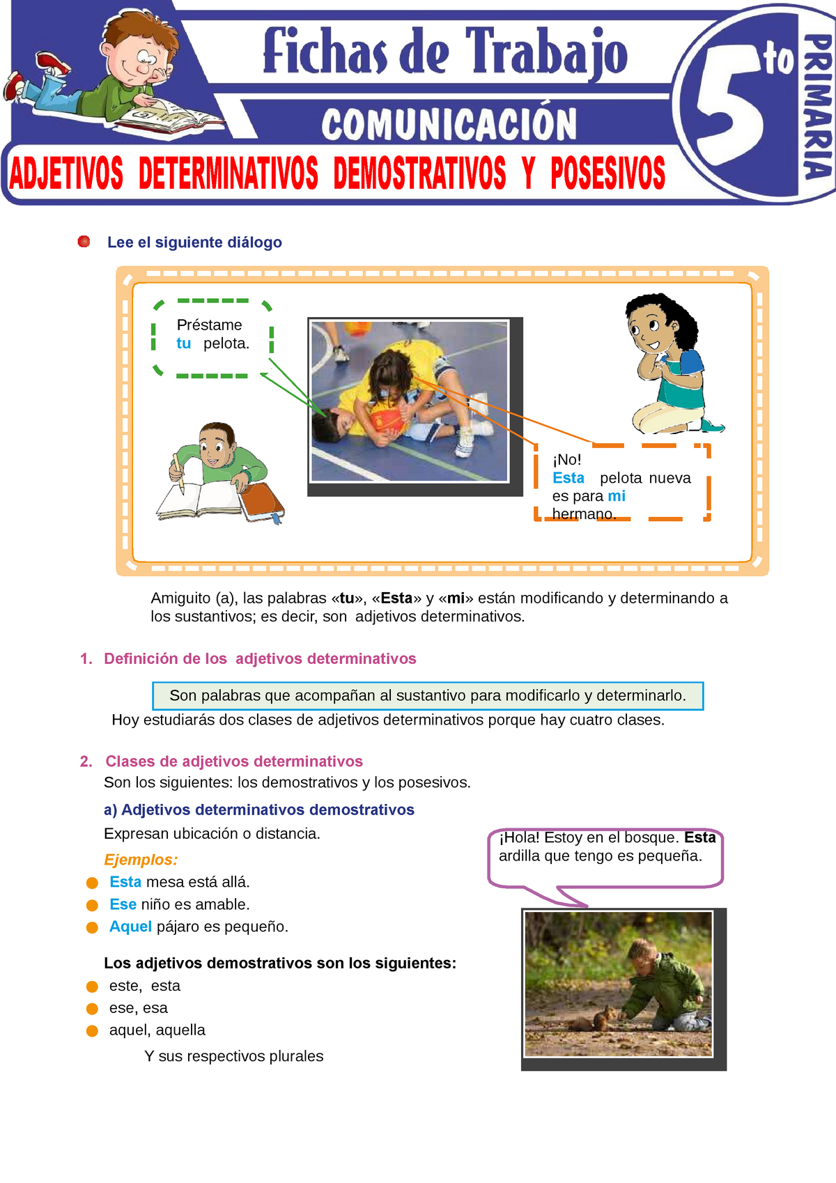 Tarea N Adjetivos Determinativos Demostrativos Y Posesivos Tarifas Y Mem Utc Studocu