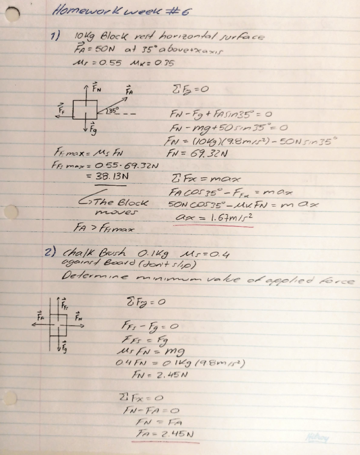 Homework 6 - lab assignment - Homeuworlwee # 1oKg Block rerd horr2onal ...