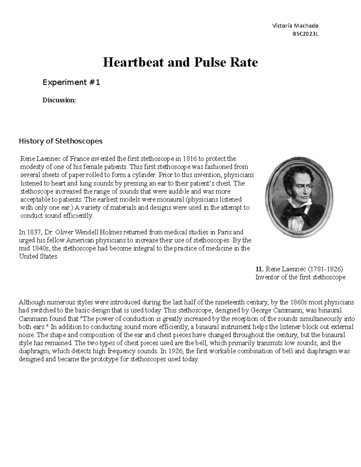 conclusion for pulse rate experiment