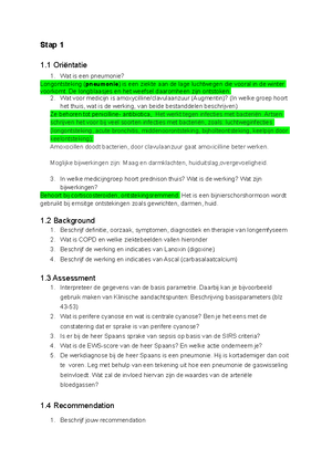 Samenvatting Hoofdstuk 1 Psychologie - Opdrachten Hoofdstuk 1 TAAK 1A ...