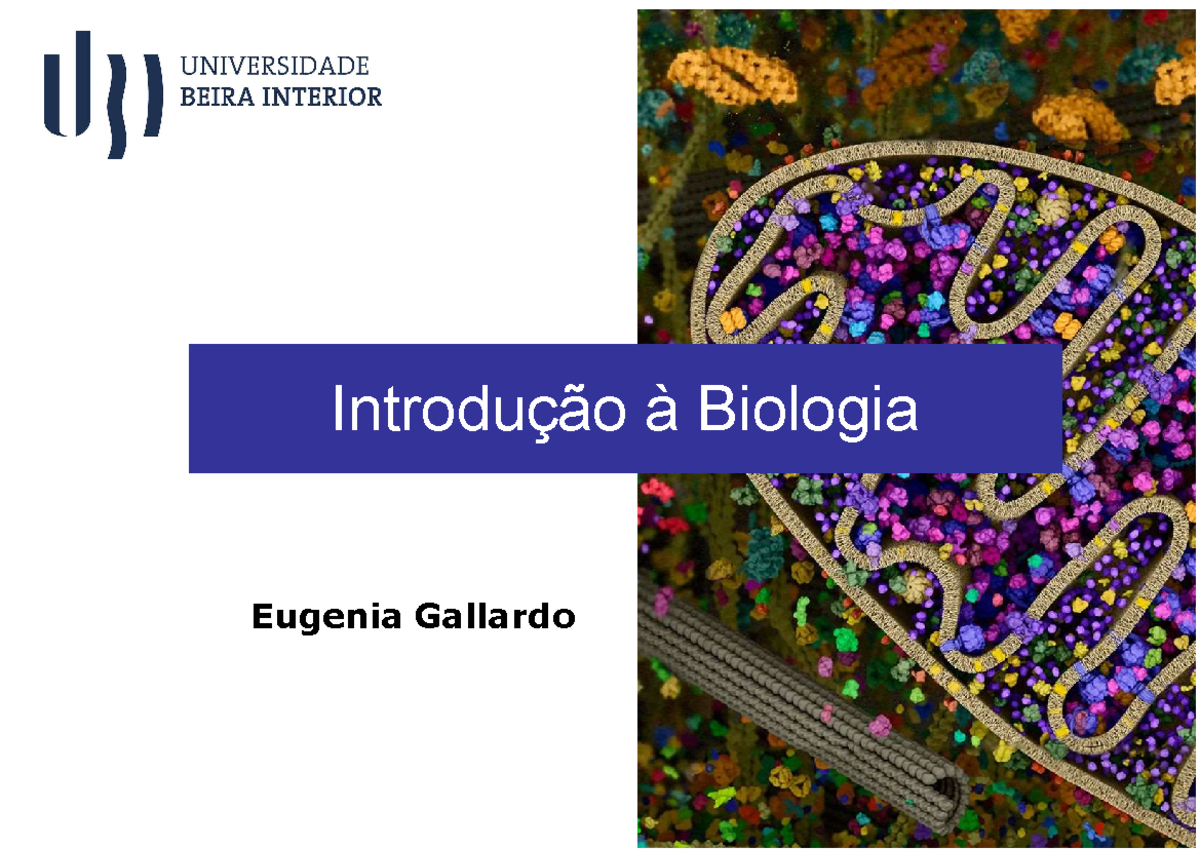 Aula 1- Introdução à Biologia (1) - ####### Eugenia Gallardo Introdução ...