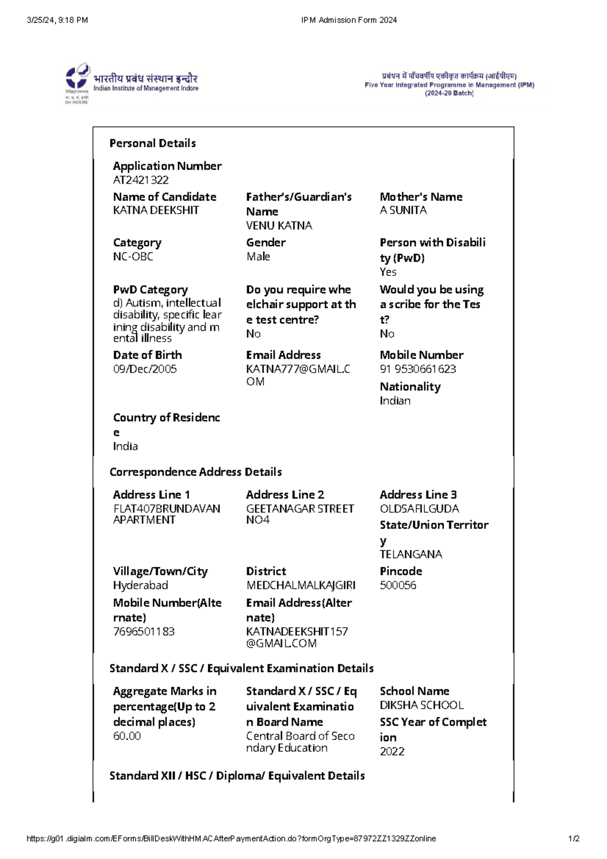 IPM Admission Form 2024 - 3/25/24, 9:18 PM IPM Admission Form 2024 ...