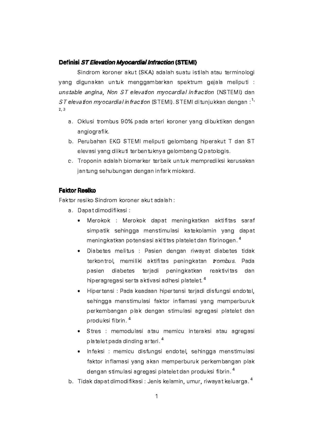 Sindrom Koroner Akut - Definisi ST Elevation Myocardial Infraction ...