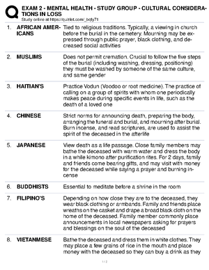 Mental Health Review 1 - Name: Date: MENTAL HEALTH REVIEW 1 The Nurse ...