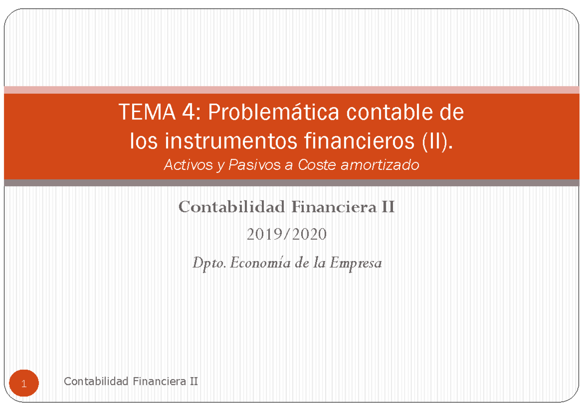 Tema4 - Apuntes 4 - Contabilidad Financiera II - URJC - Studocu