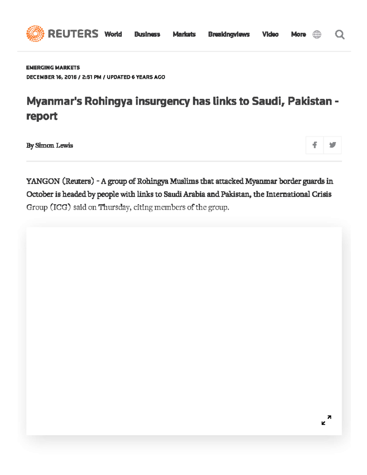 Reuters Report - on Rohingyas - llb - ILS Law College - Studocu