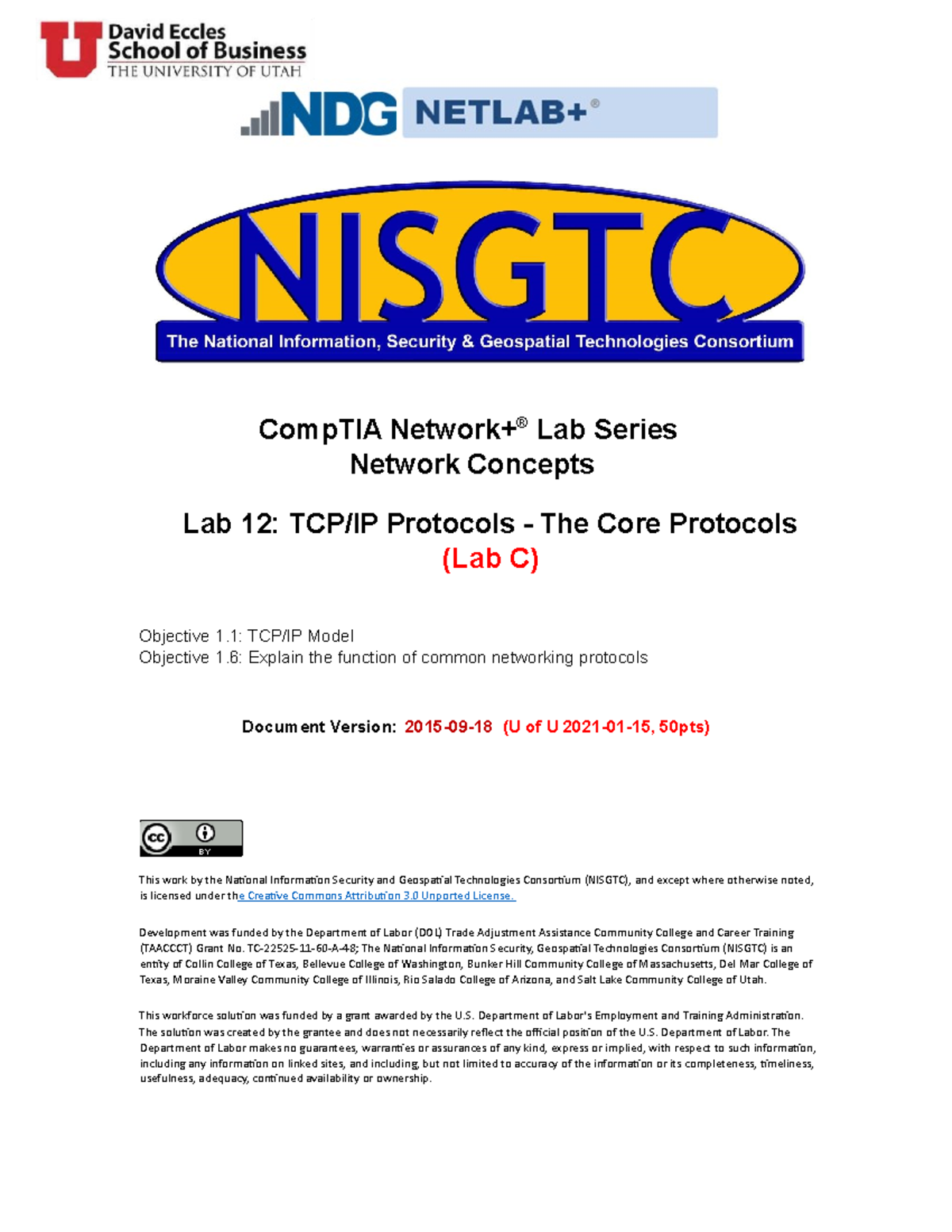 Network Plus Lab 12-C V2 - CompTIA Network+® Lab Series Network ...