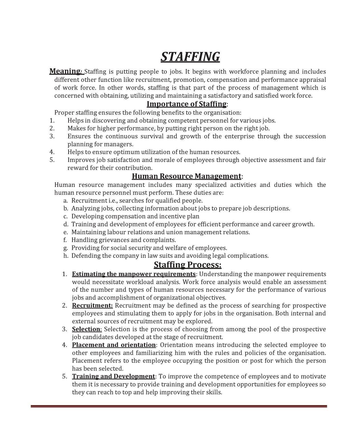 staffing-management-function-chapter-six-staffing-meaning-staffing