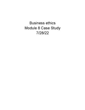 ethics case study course