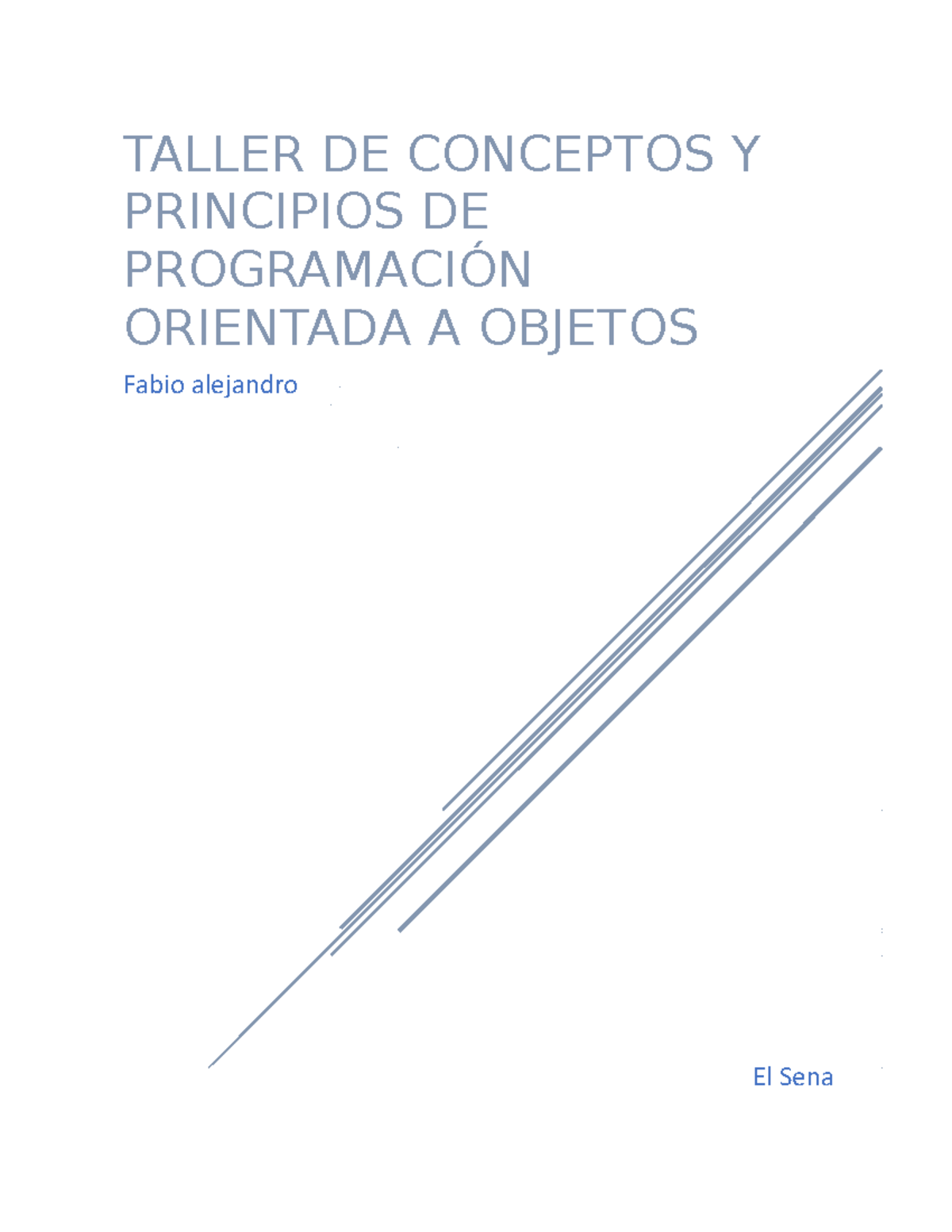 POO - ... - TALLER DE CONCEPTOS Y PRINCIPIOS DE PROGRAMACIÓN ORIENTADA ...