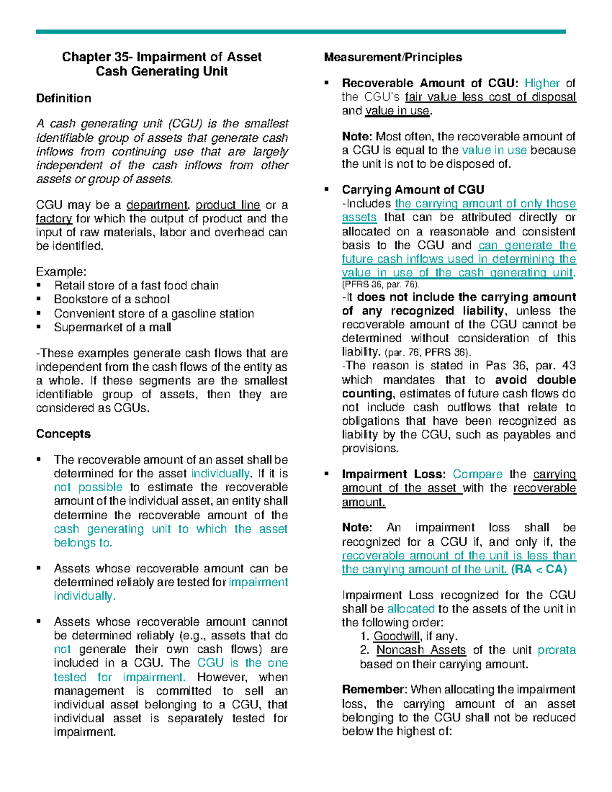 Is Impairment Loss On Trade Receivables An Operating Expense