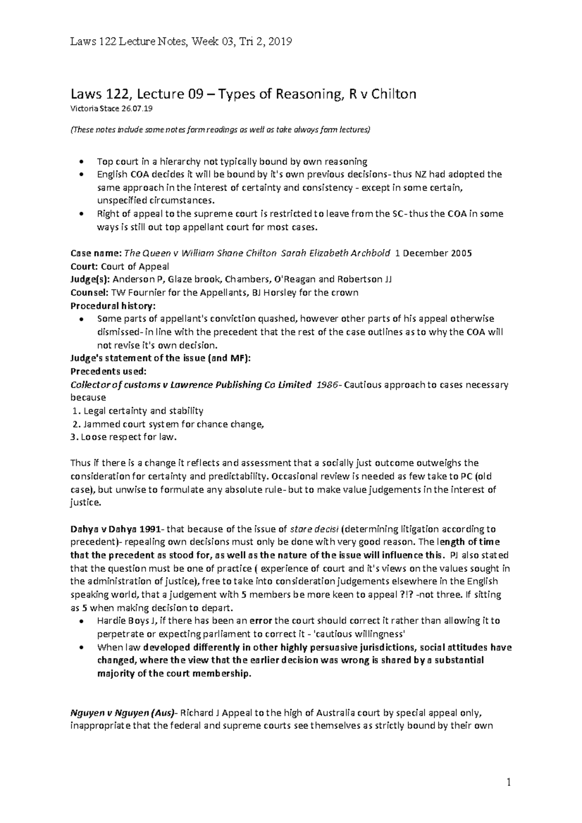 Week 03 Notes Types Of Reasoning Warning Tt Undefined Function 32 Laws 122 Lecture 09 0082