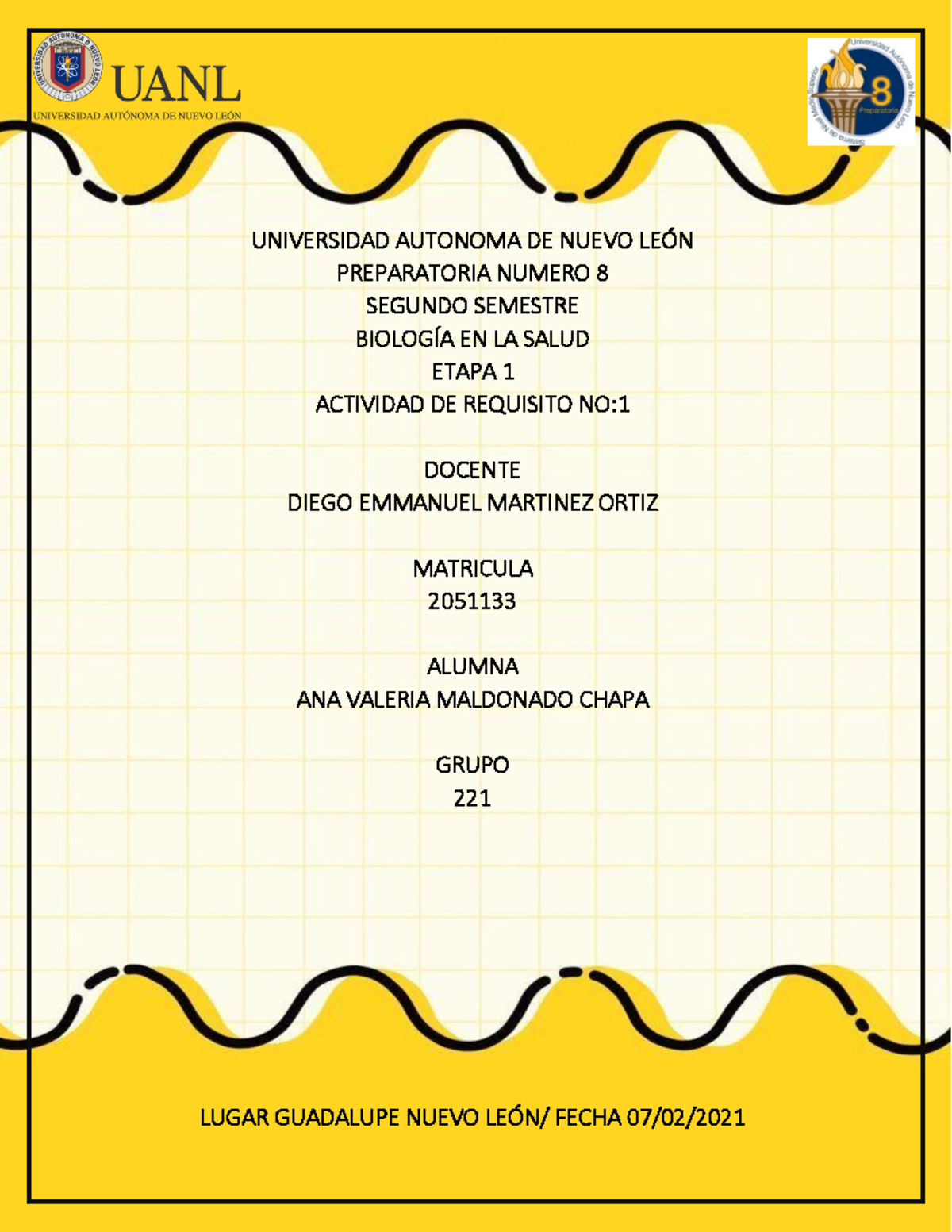 Biología saludable Actividad requisito etapa 2 - UNIVERSIDAD AUTONOMA ...