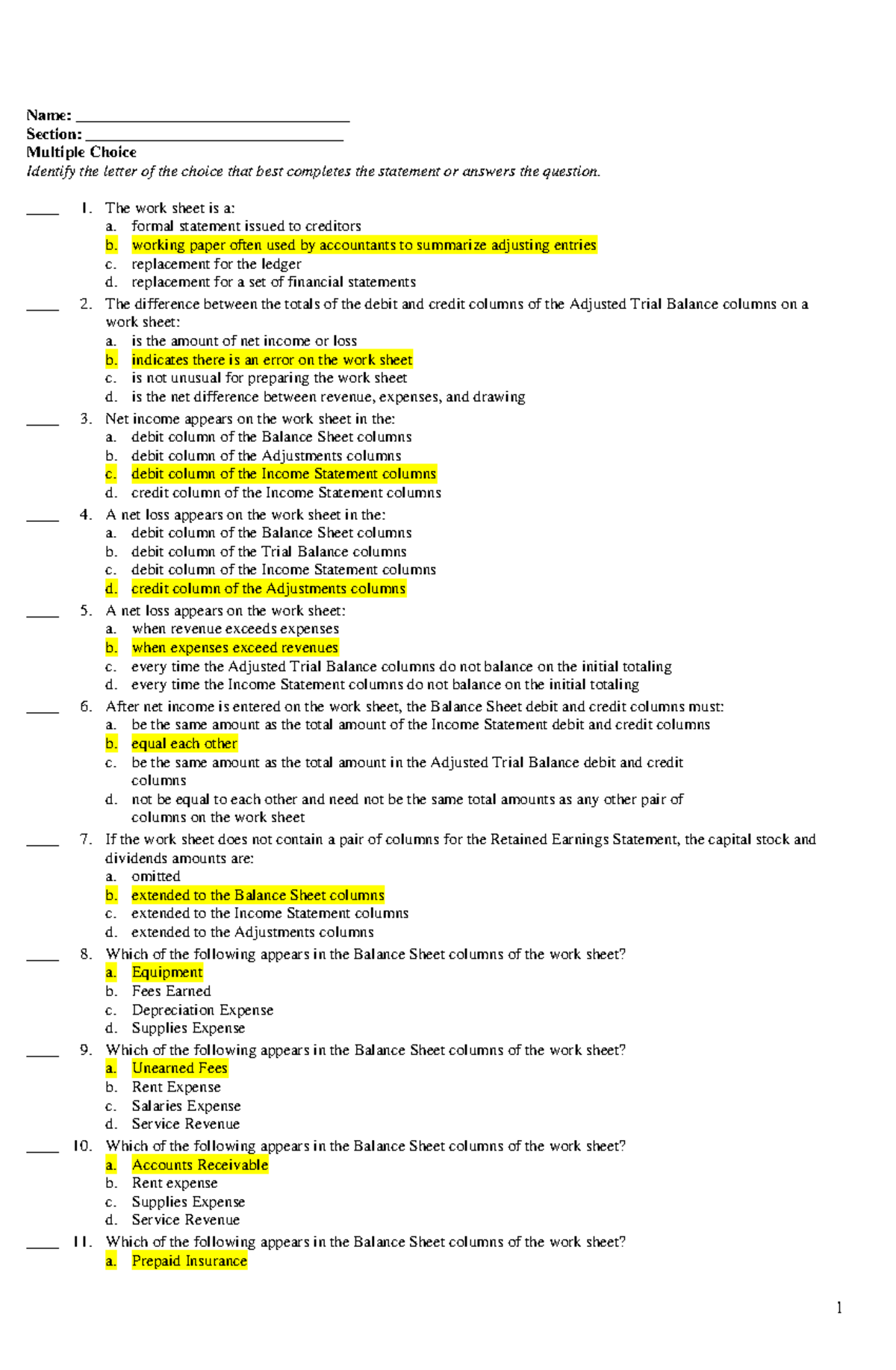 Basic-accounting-qualifying-exam Compress - Name ...