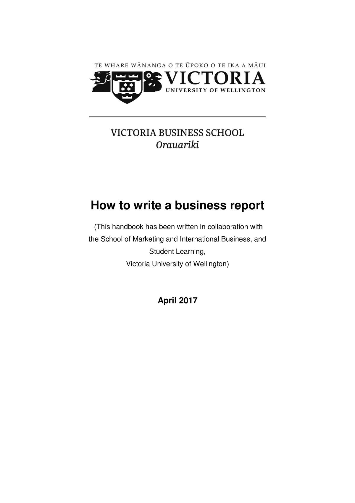 How To Write A Business Assessment