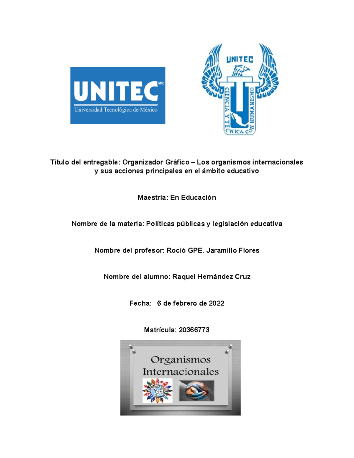 Entregable 1 - Organizador gràfico - Título del entregable: Organizador ...