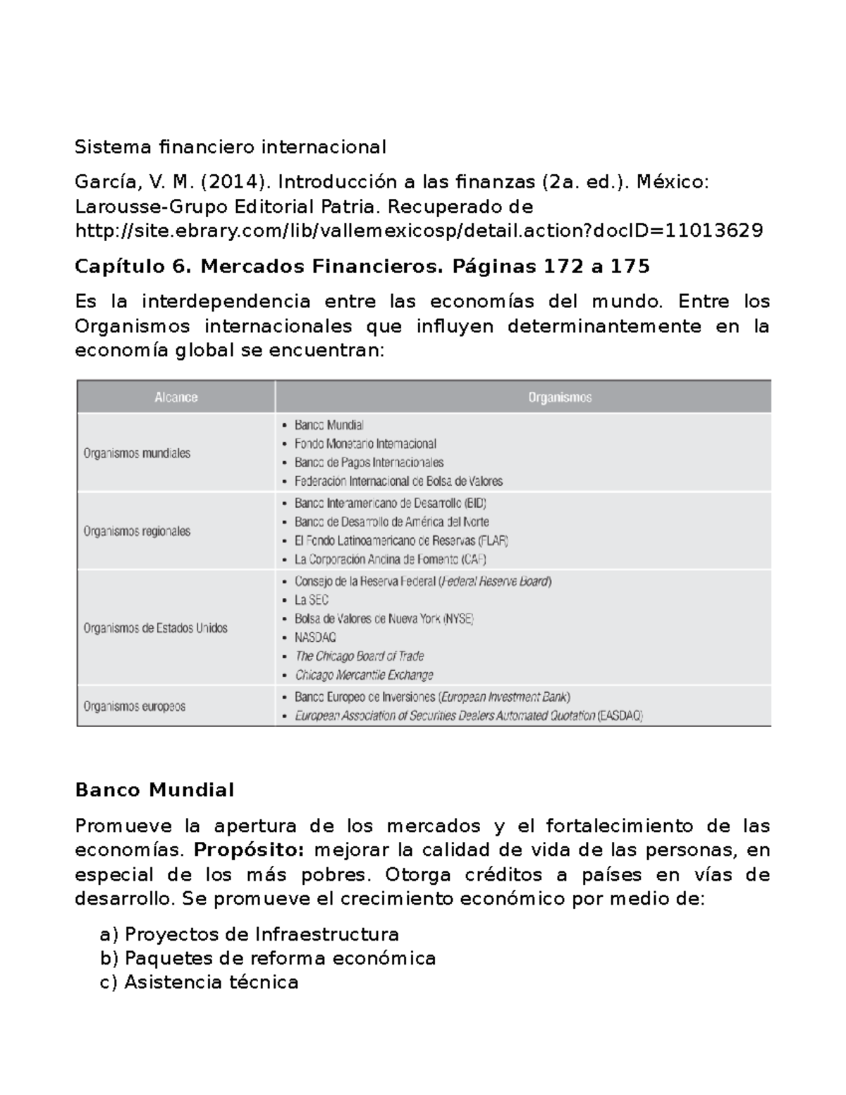 Análisis U1 - Resumen de la Unidad 1 de finanzas internacionales ...