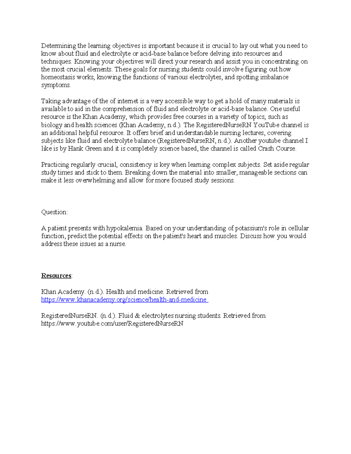 Pathophysiology Week 7 Discussion Post Initial Post Determining The