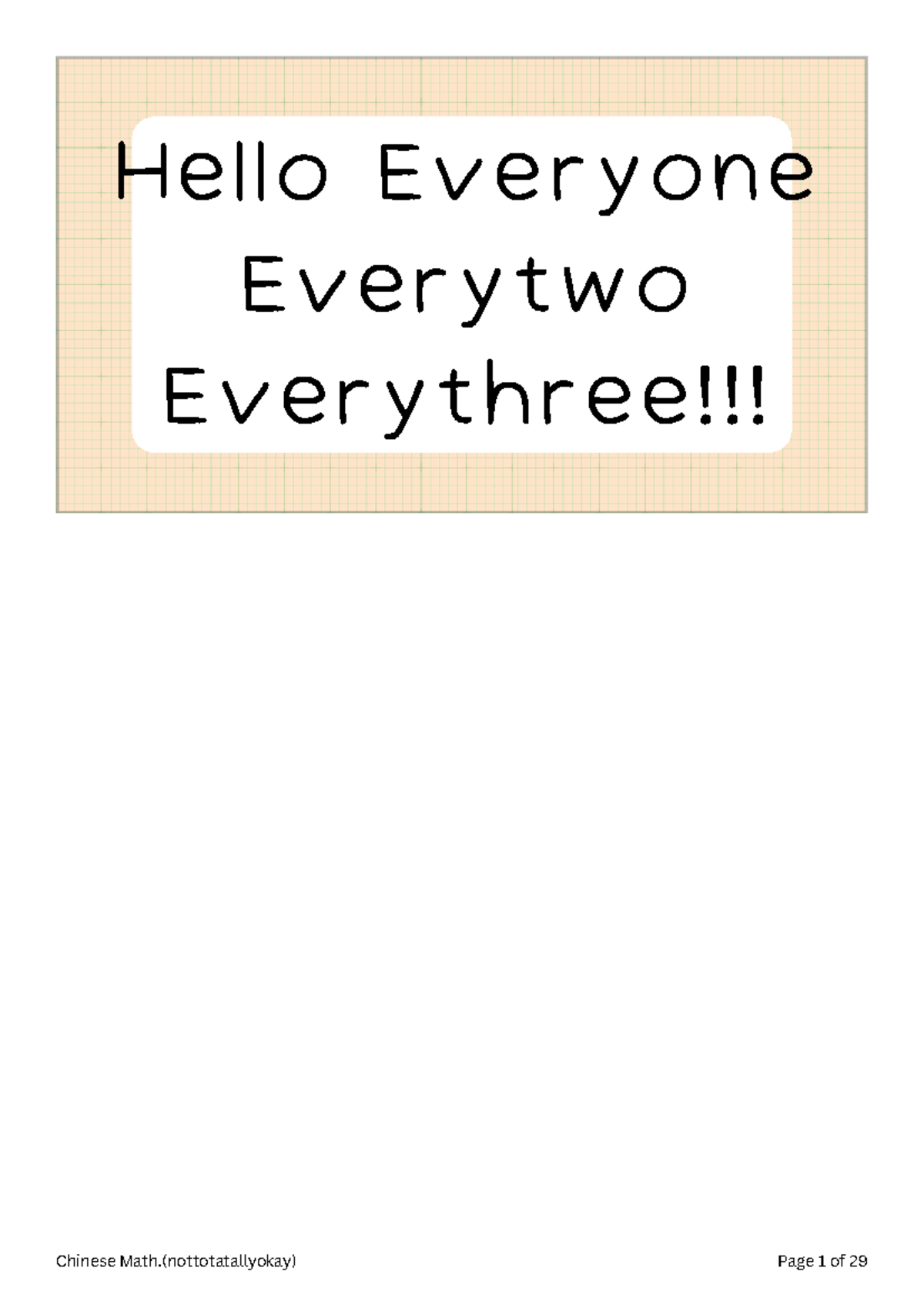 Chinese Math - This lesson is from my own research and this is also my ...