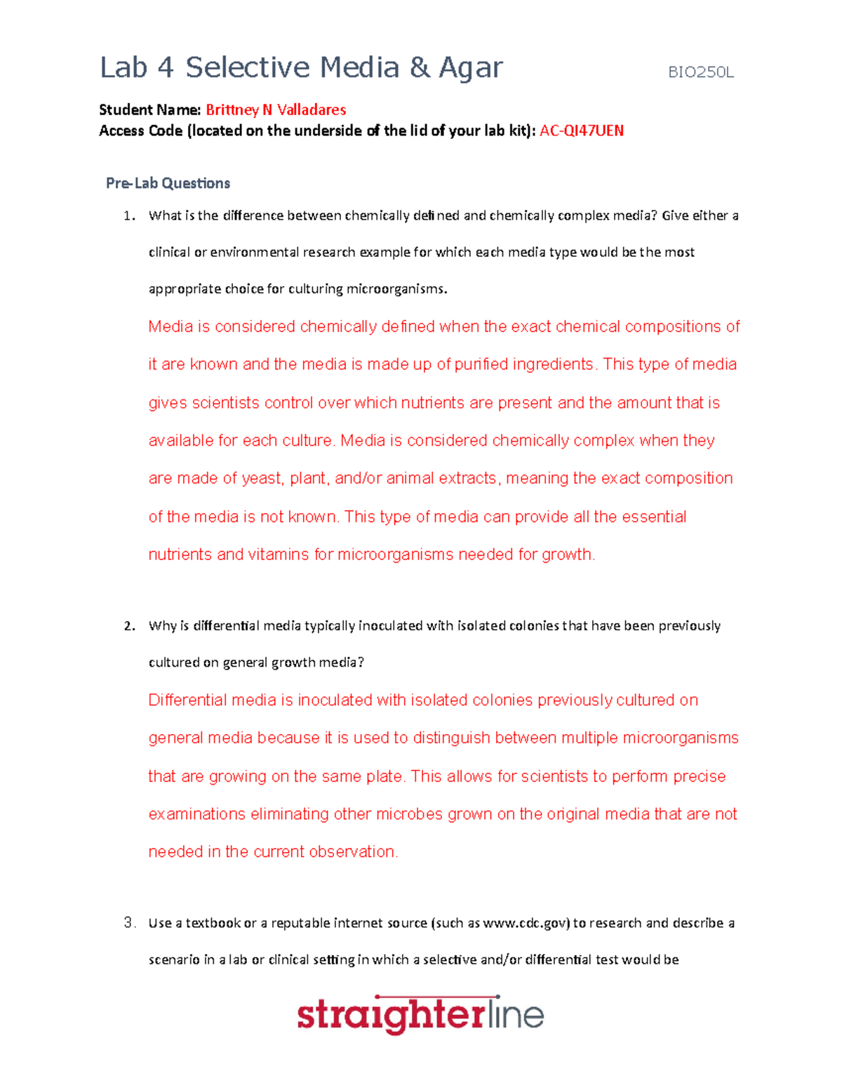 BIO250L+V2+Lab+4 - Lab Worksheet - Student Name: Brittney N Valladares ...