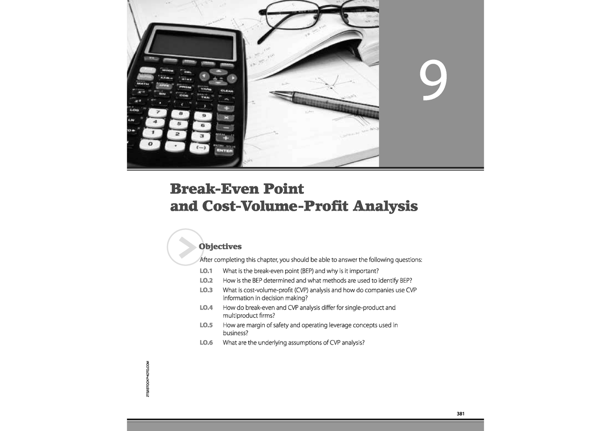 Cost Volume Profit Analysis- From Book - Strategic Business Analysis ...