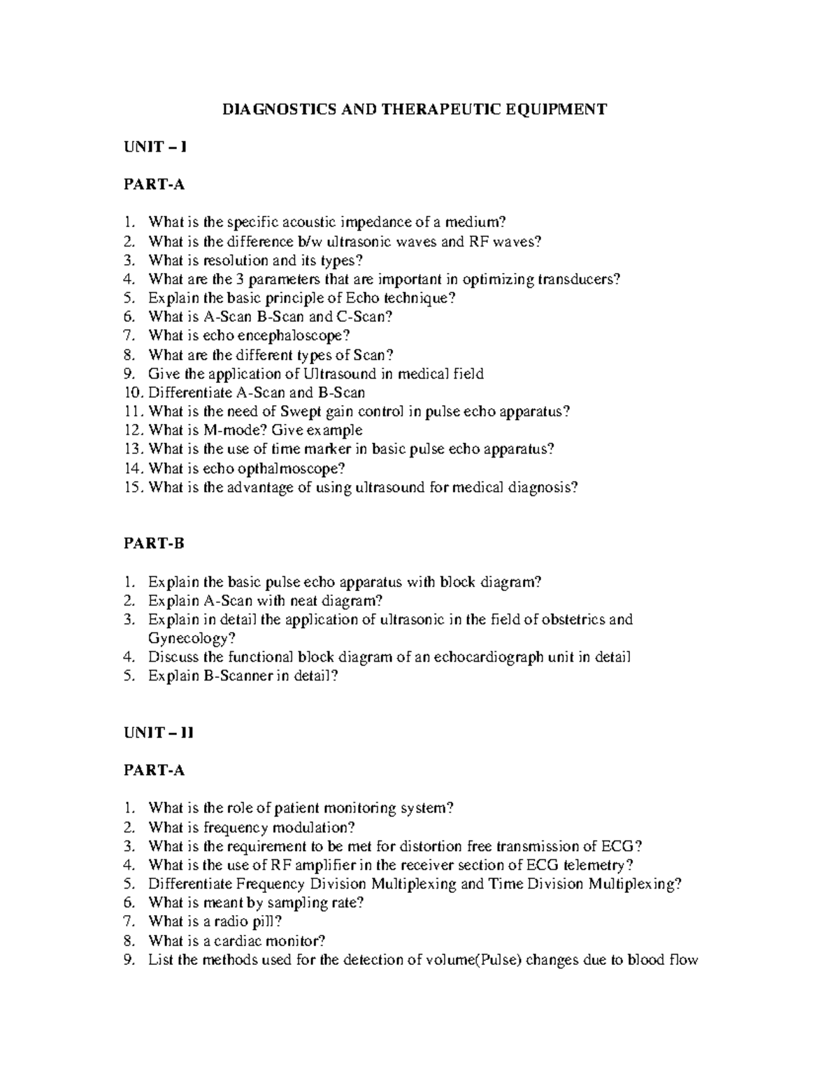 BM1401Diagnostic and therapeutic equipments DIAGNOSTICS AND
