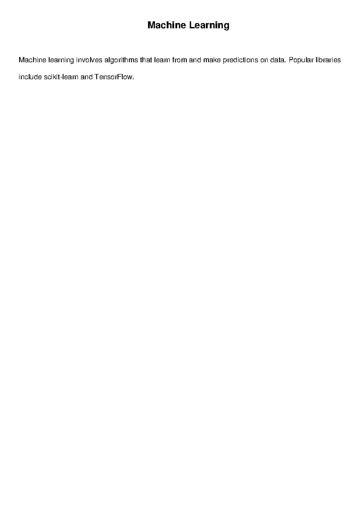 Machine Learning - Studying notes very useful - BI 236 - Machine ...