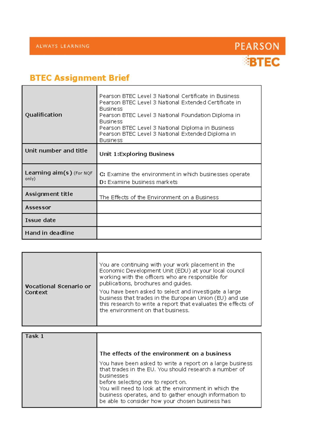 Assignment 2 - You Have Been Asked To Select And Investigate A Large ...