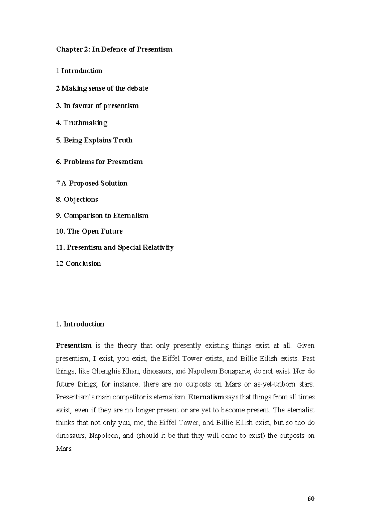 Effingham And Miller - Does Tomorrow Exist - Chapter 2: In Defence Of ...