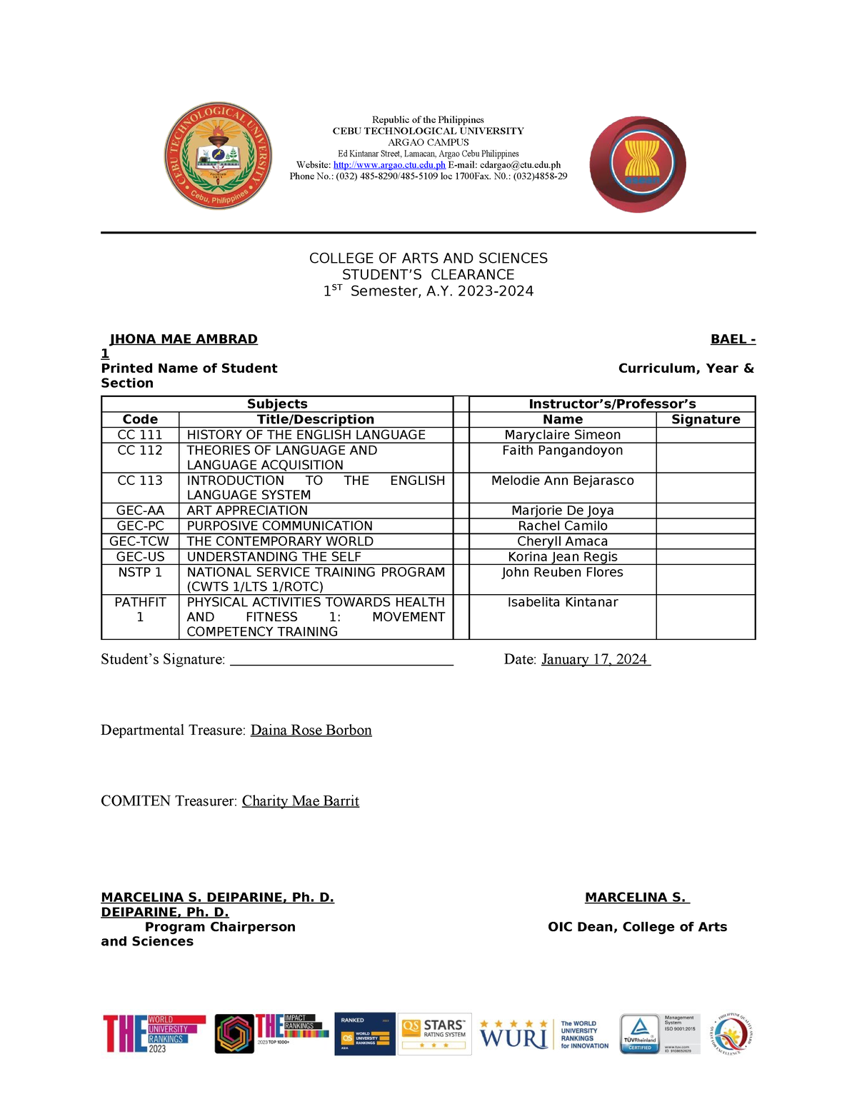 Ambrad Students-Clearance-Form-1st-Sem-23-24 - Republic of the ...