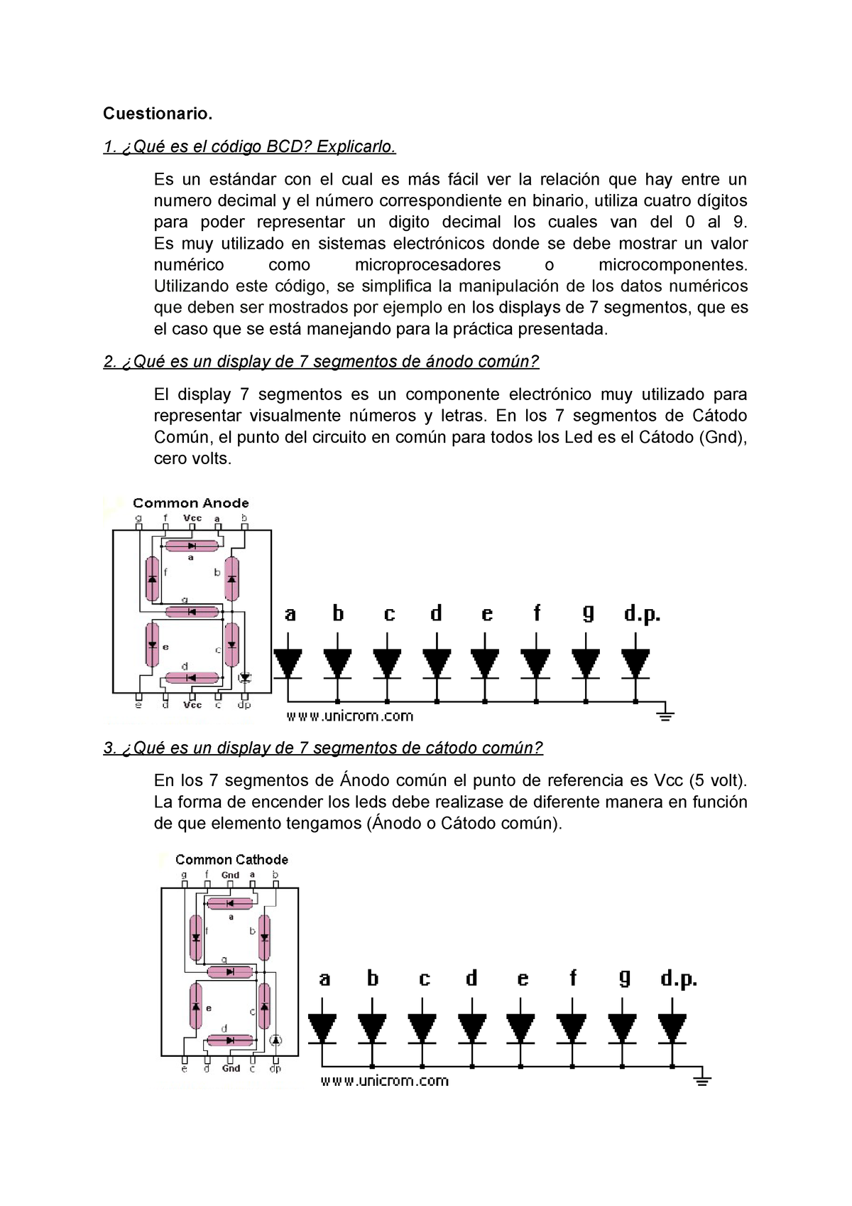 Decodificador BCD A 7 Segmentos Con Compuertas Lógicas - StuDocu