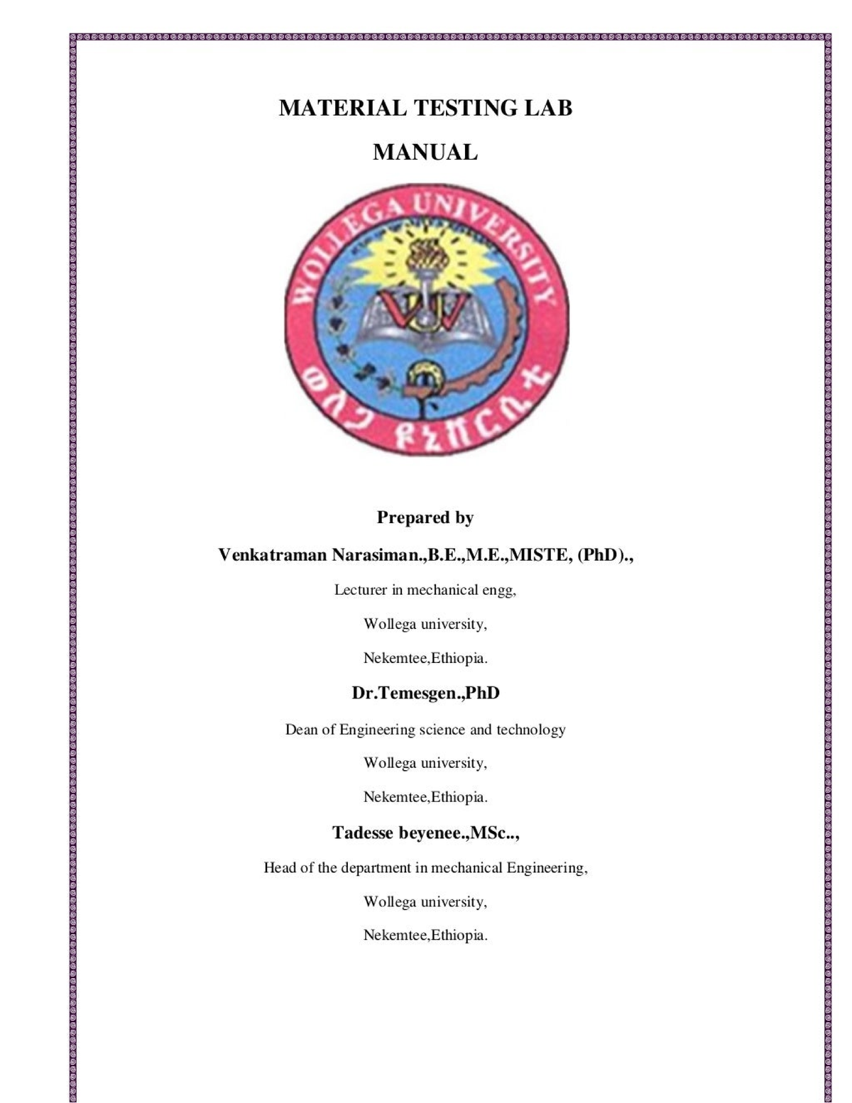 Material testing lab manual - Fluid mechanics - Studocu