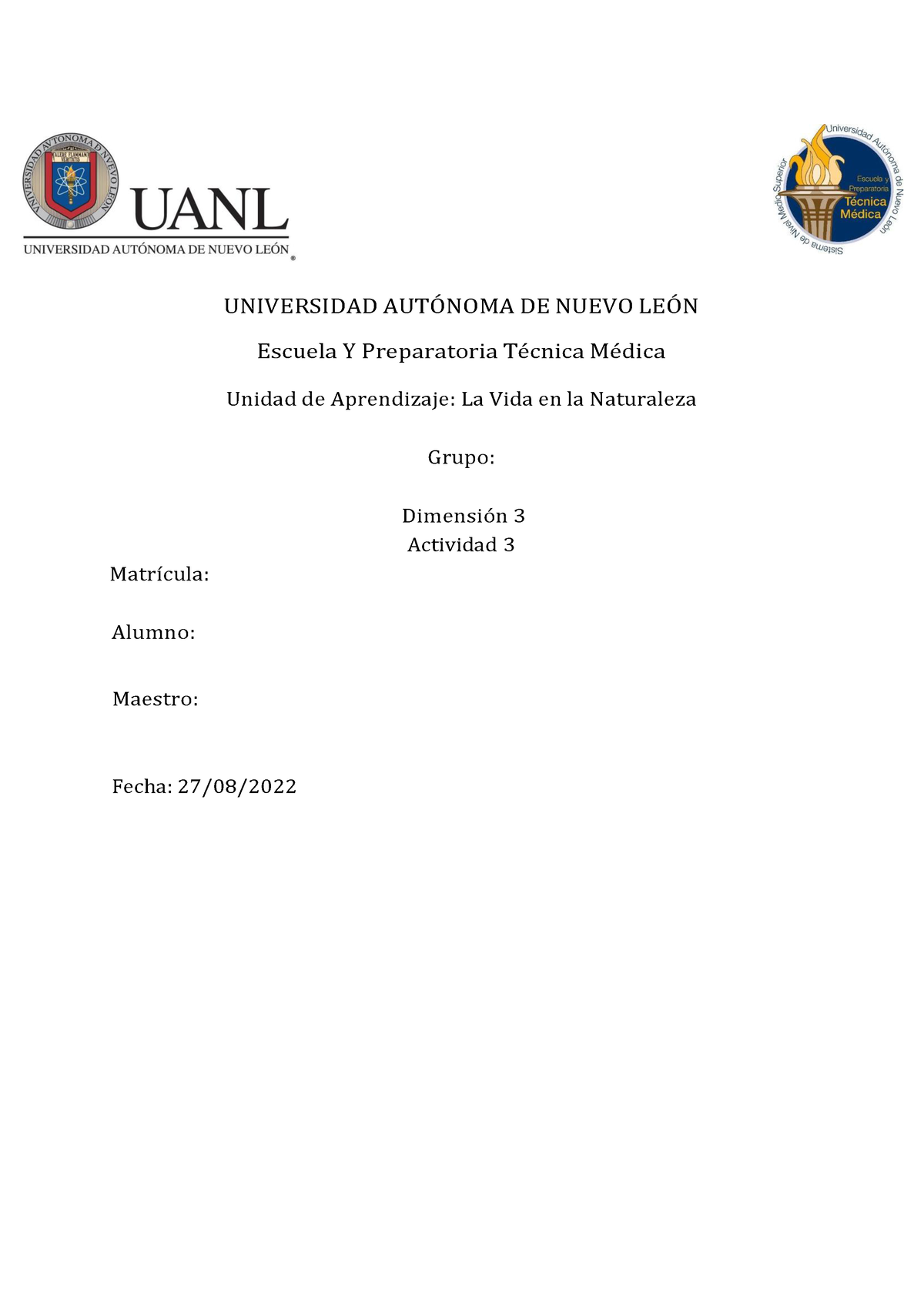 Lvn D3 ET1 - Etrtrdtt - UNIVERSIDAD AUT”NOMA DE NUEVO LE”N Escuela Y ...