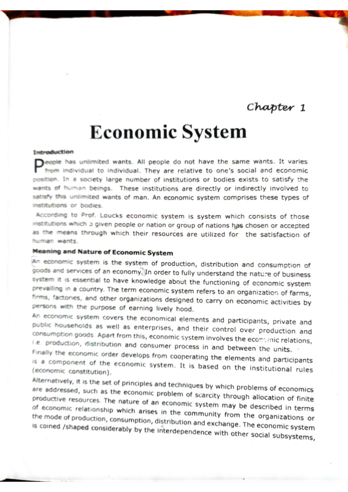 Economic System 1 - Entrepreneurship Development - Studocu