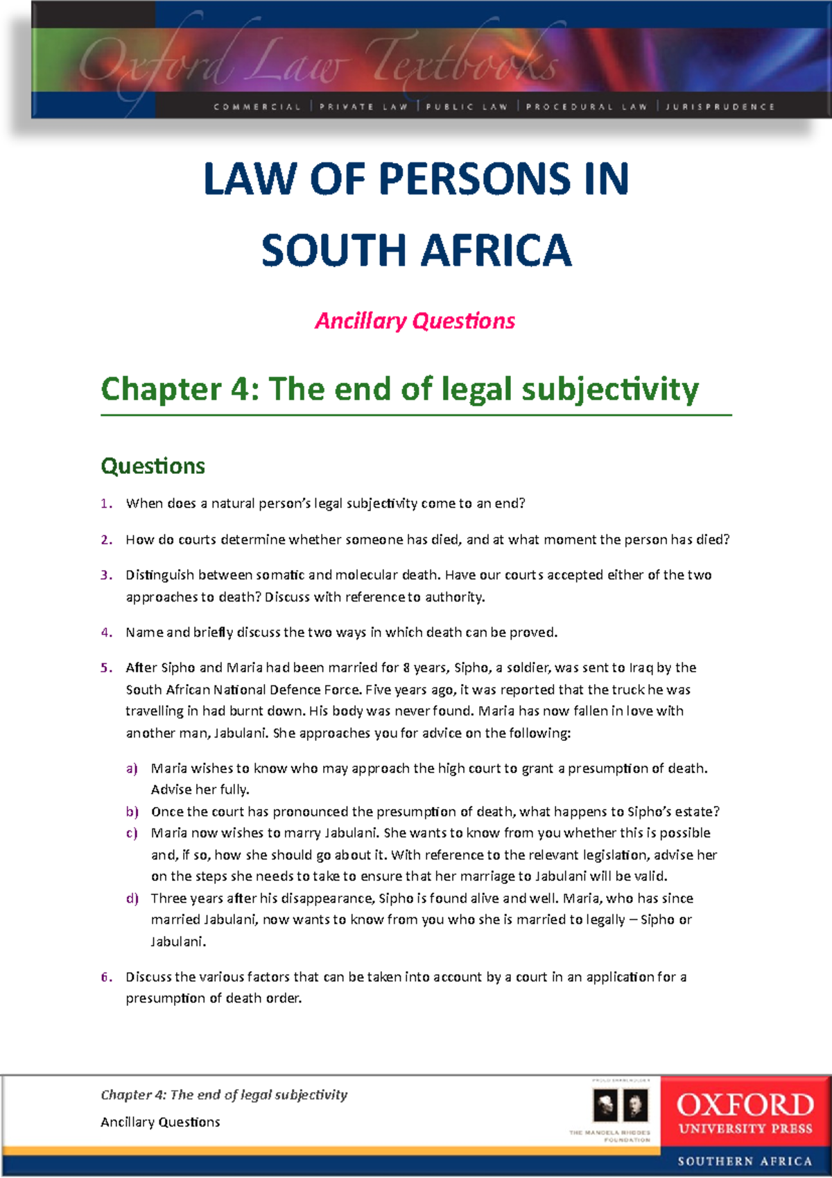 Lo Pi SA 1e Chapter 4 v1 - ddddcd - Chapter 4: The end of legal ...