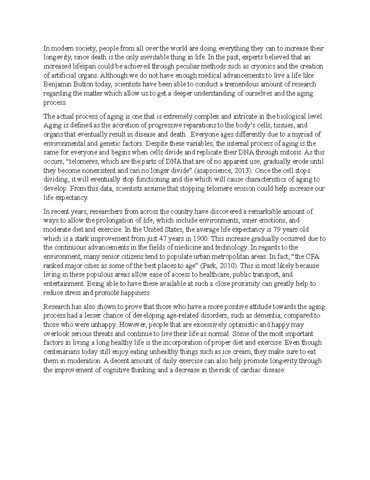 Extension Activity 2 In modern society, people from all over the world are doing everything