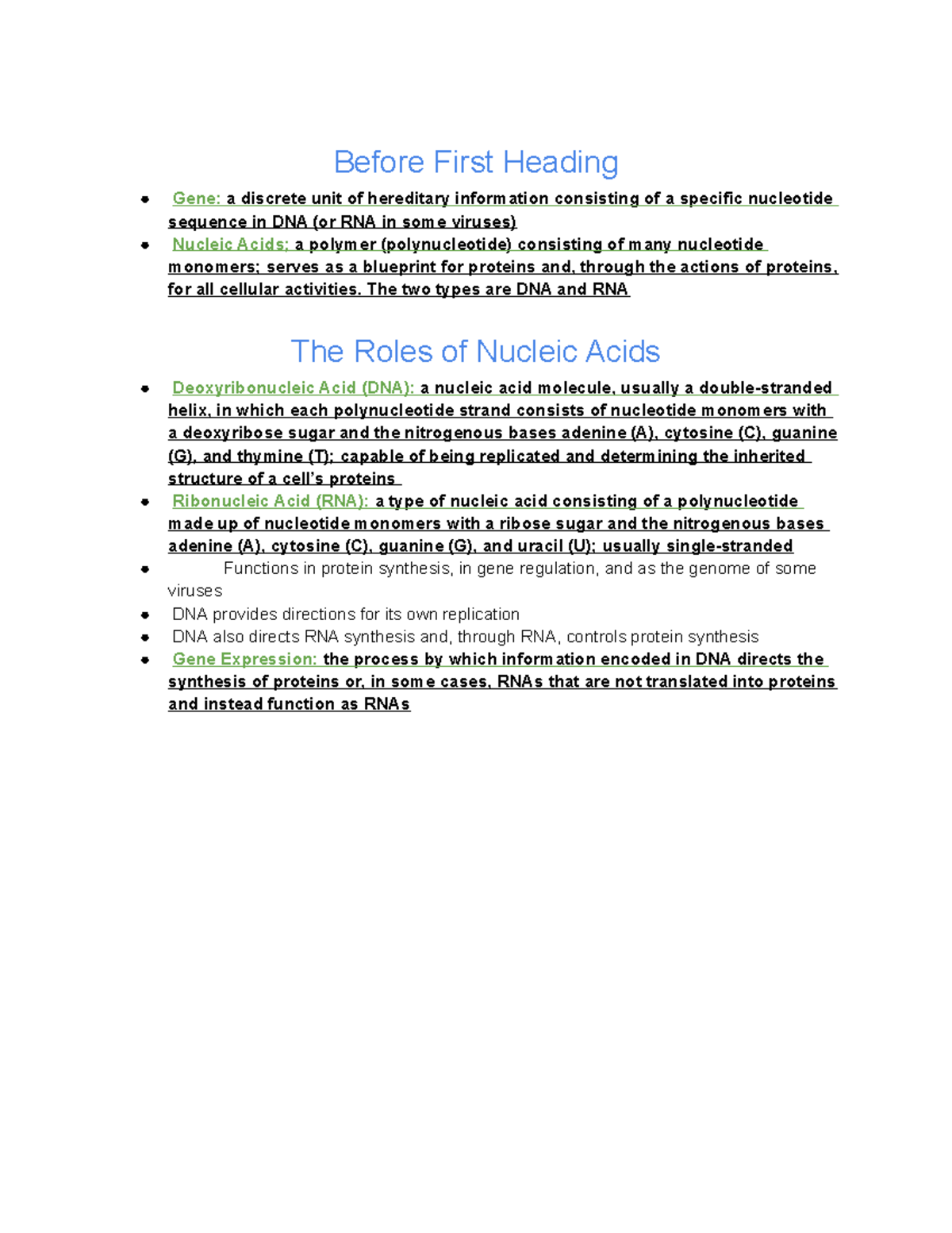 5.5 Nucleic Acids Store, Transmit, and Help Express Hereditary