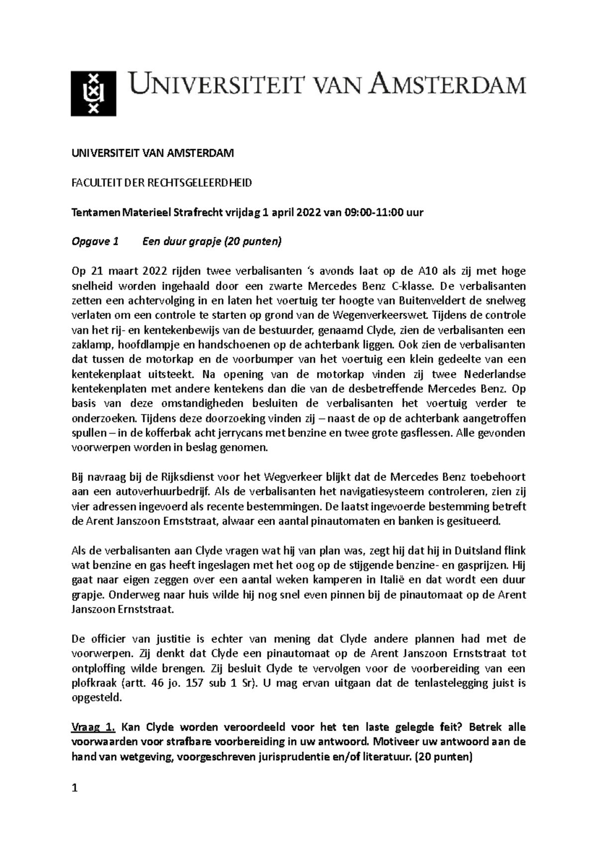 Tentamen+Materieel+Strafrecht+1+april+2022%2C+inclusief+definitieve ...