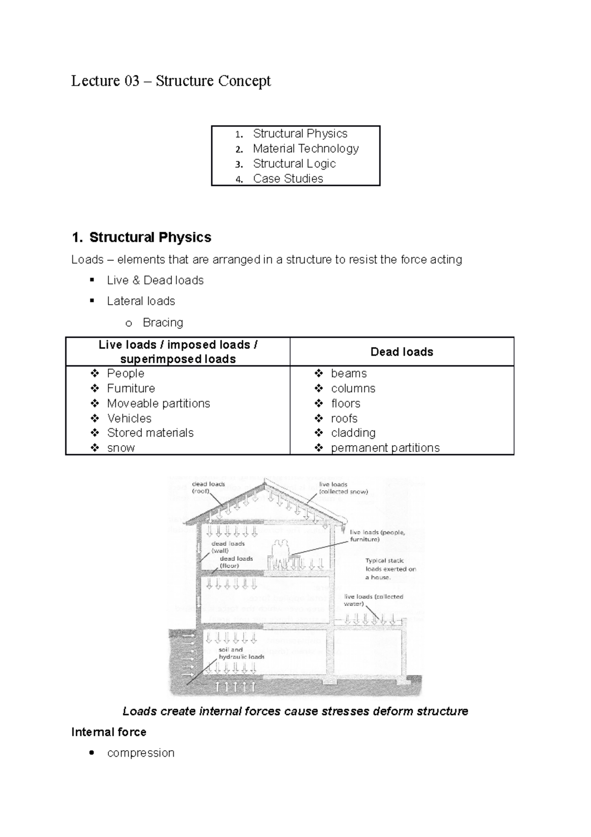 Lecture 03 - Structure Concepts - Lecture 03 – Structure Concept 1. 2 ...