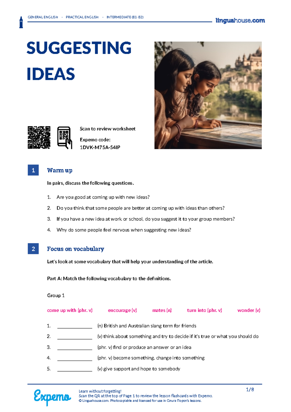 Suggesting ideas british english student - GENERAL ENGLISH · PRACTICAL ...