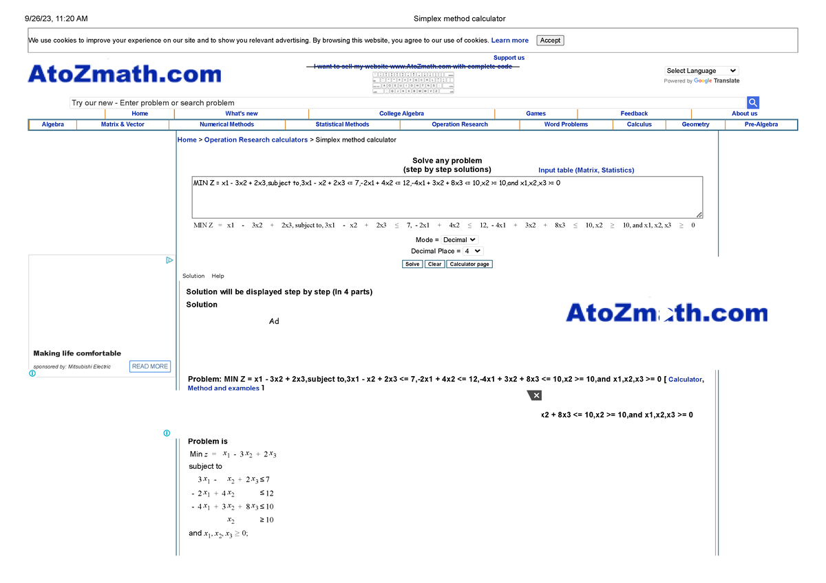 Simplex Method Calculator - We Use Cookies To Improve Your Experience ...