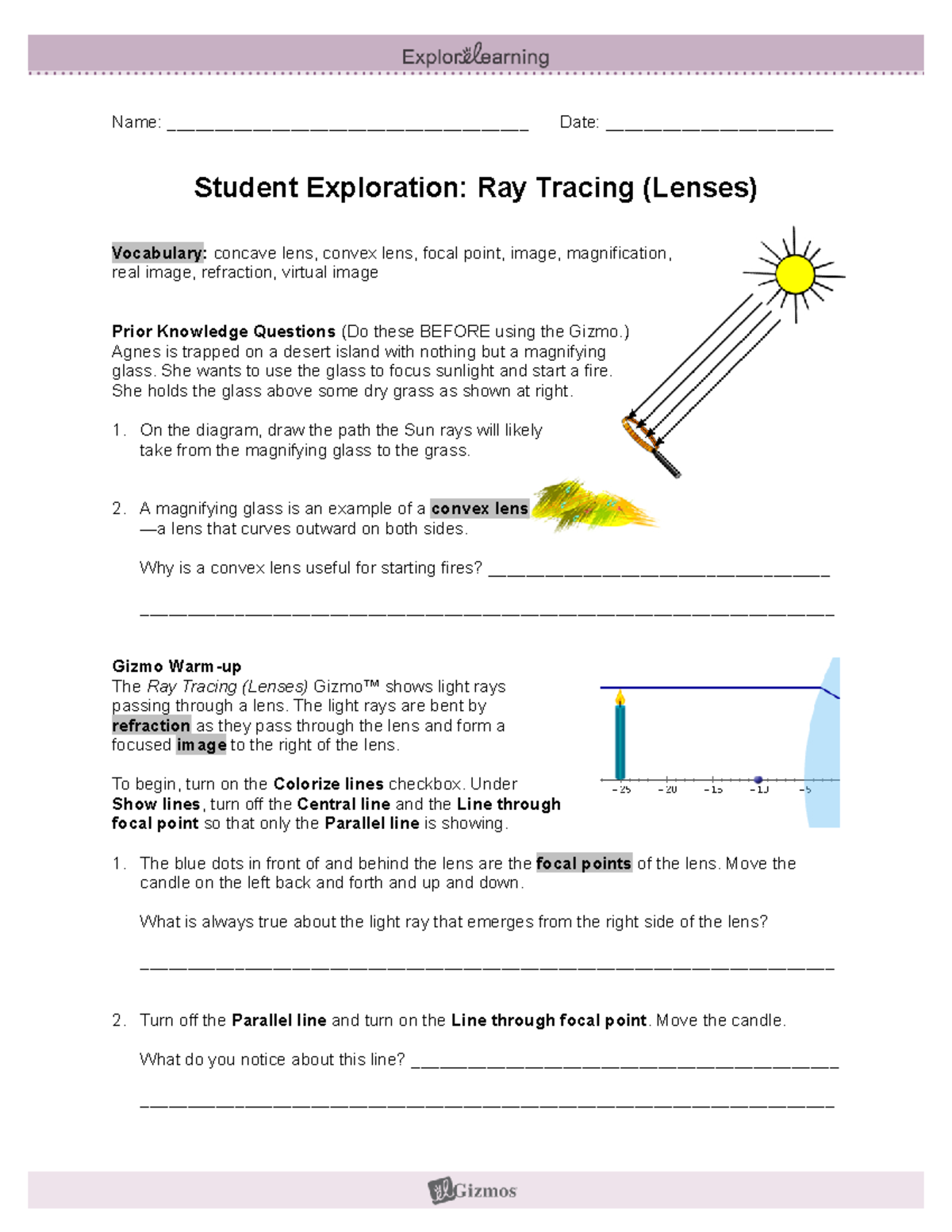Ray Tracing Lenses SE - ggg - Name ...