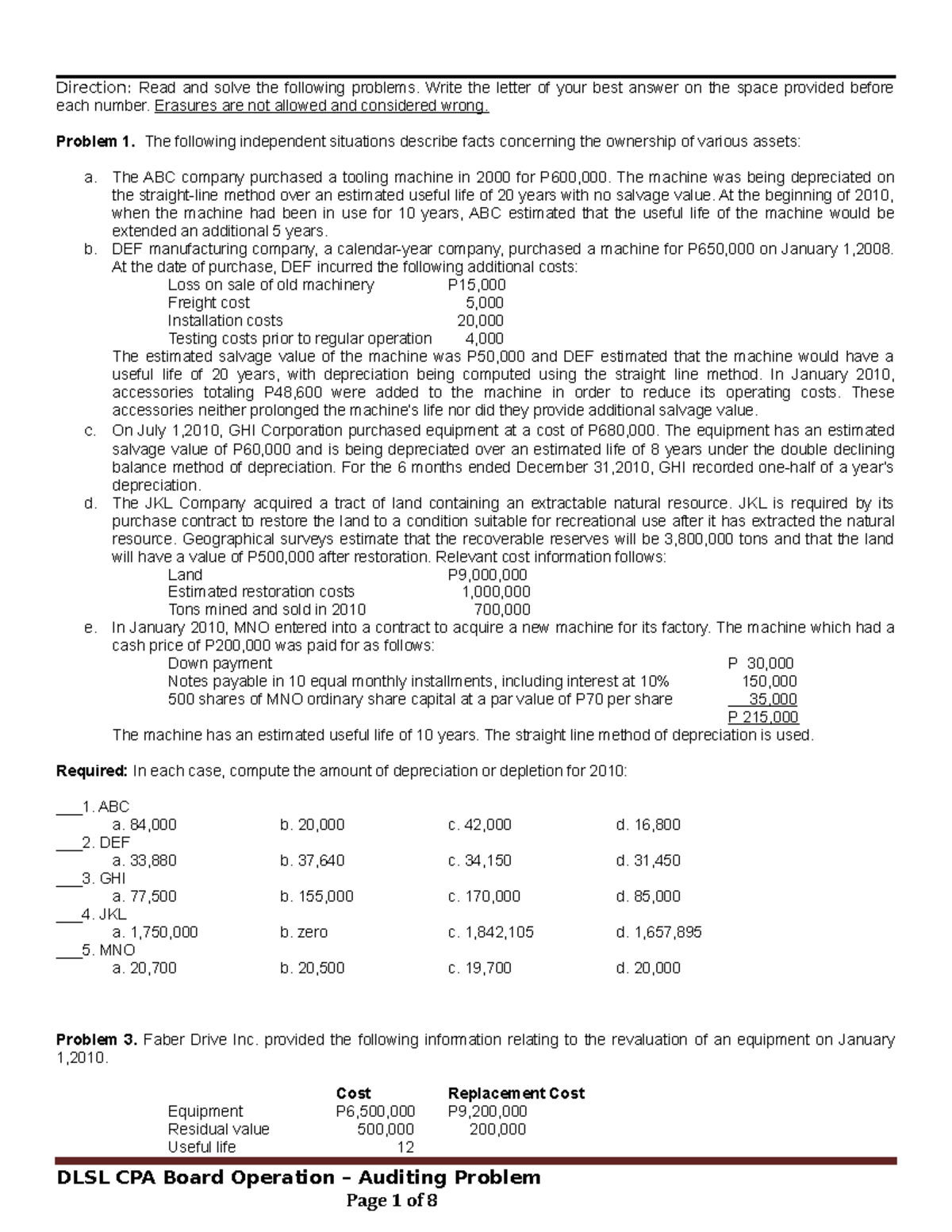 Scribd - Dcscd - Direction: Read And Solve The Following Problems 