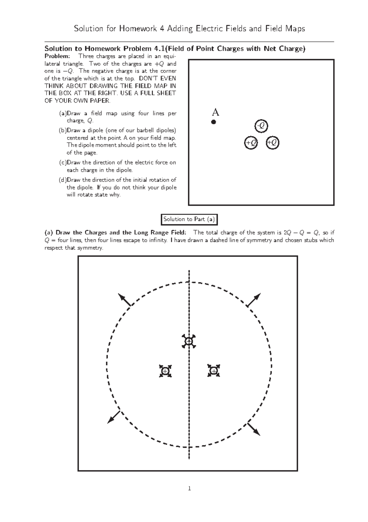 HW4 - 4th HW - Solution for Homework 4 Adding Electric Fields and Field ...