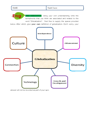 Ass 1 and Post Activity-Op-Ed - A. Differentiate Globalization from ...