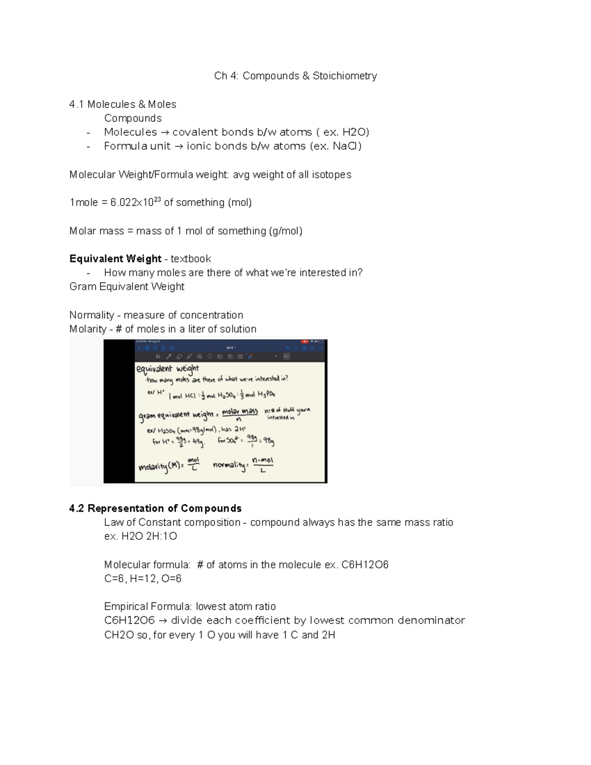 MCAT Kaplan - Ch 4 Compounds and Stoichiometry - Ch 4: Compounds ...