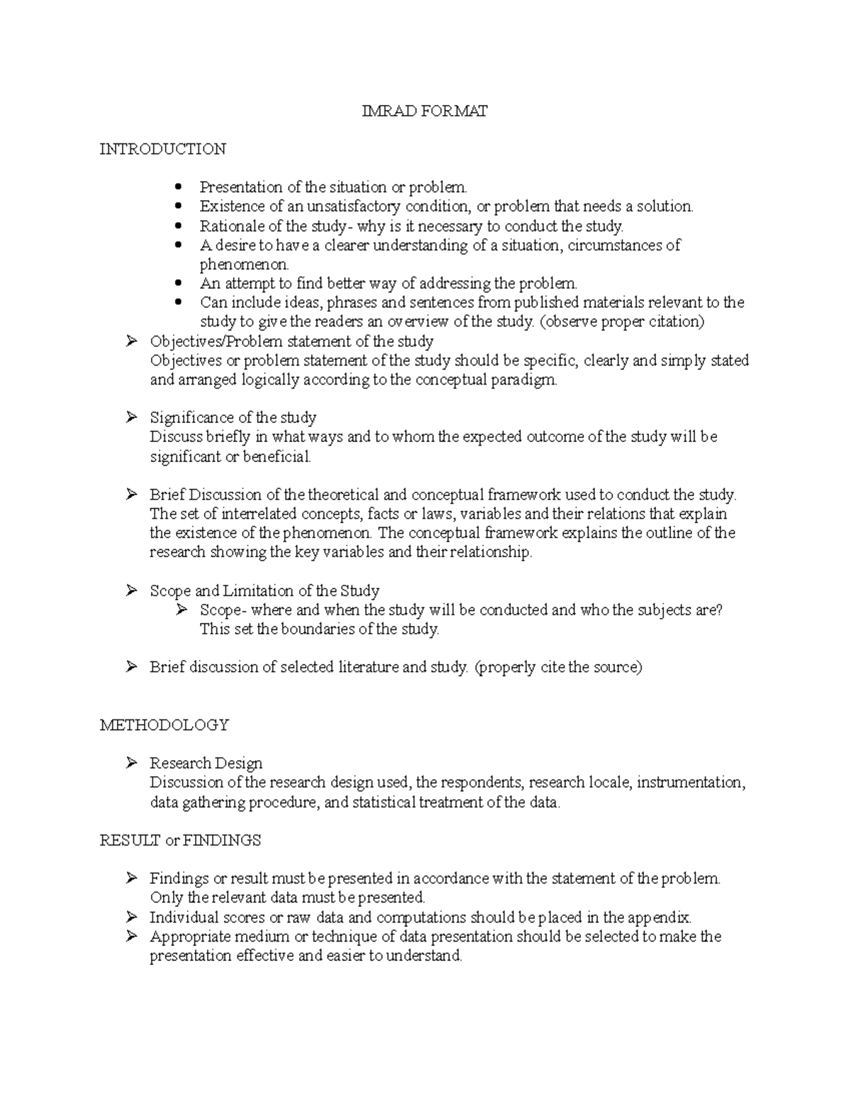 What Is The Purpose Of Imrad Format In Research